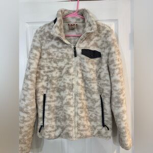 GERRY WEBER women’s fuzzy zip up jacket w pocket